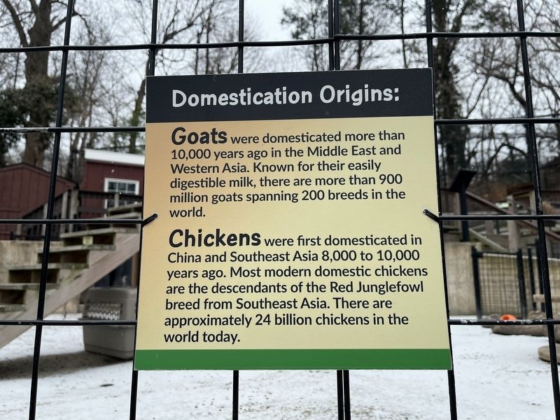 Domestication Origins Marker. Click for full size. Domestication Origins Marker image. Click for full size.