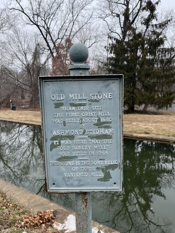 Old Mill Stone Historical Marker