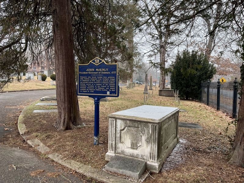 John McKinly Marker and Burial Site. Click for full size. John McKinly Marker and Burial Site image. Click for full size.