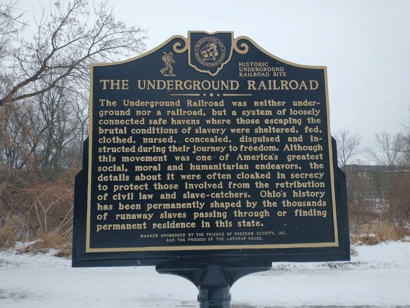 The Lathrops of Sylvania, Lucas County, Ohio Marker Reverse image. Click for full size.