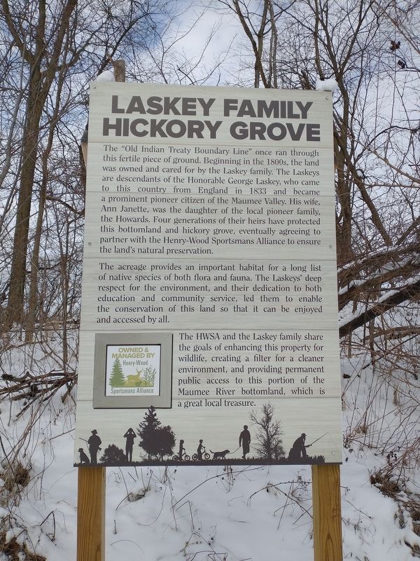 Laskey Family Hickory Grove Marker image. Click for full size.