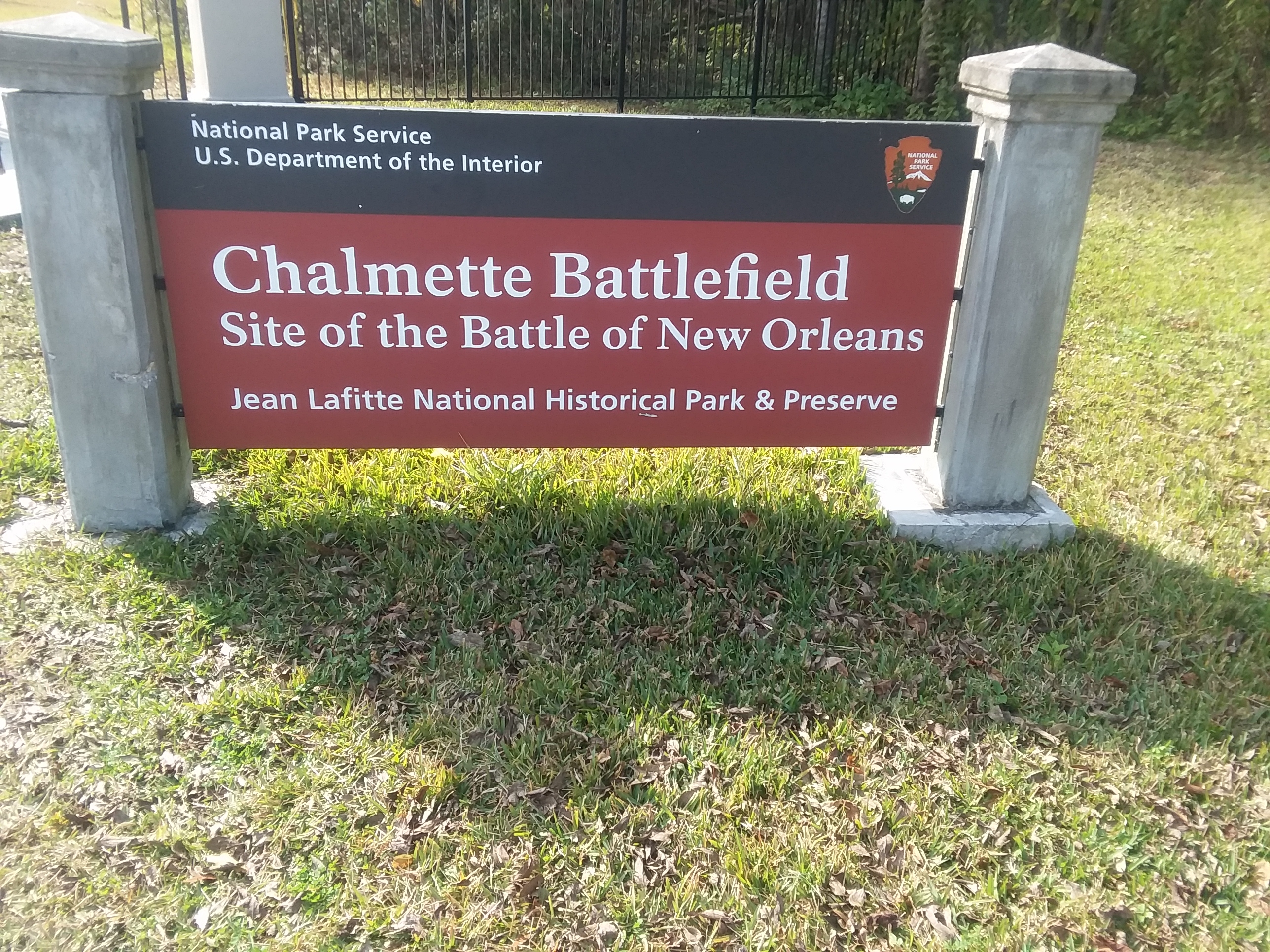 Chalmette Battlefield Marker