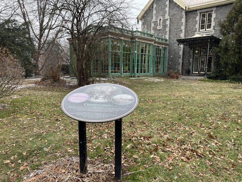 The conservatory is visible in the background.. Click for full size. The conservatory is visible in the background. image. Click for full size.