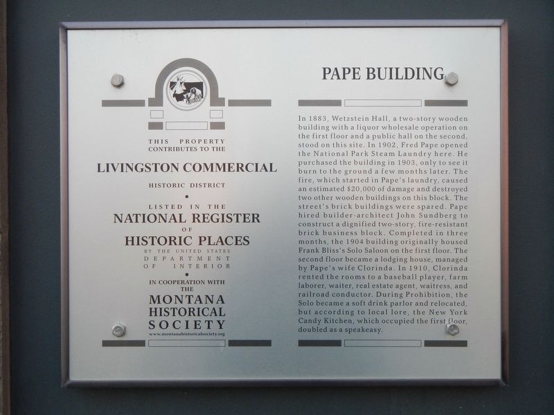 Pape Building Marker image. Click for full size.