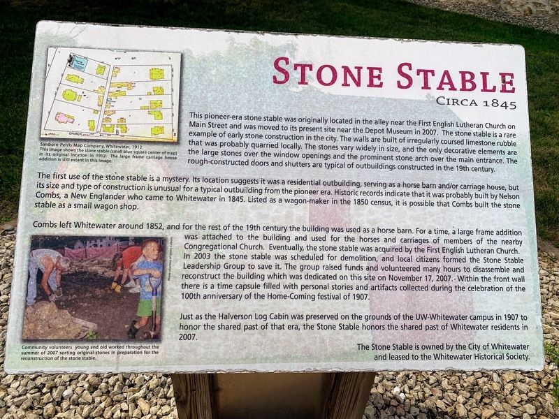 Stone Stable Marker image. Click for full size.