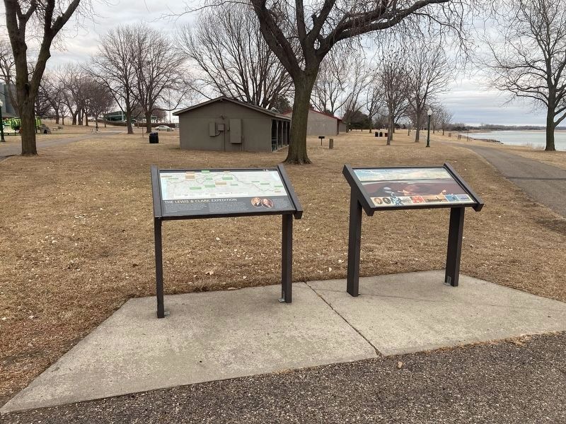The Lewis & Clark Expedition Marker. Click for full size. The Lewis & Clark Expedition Marker image. Click for full size.