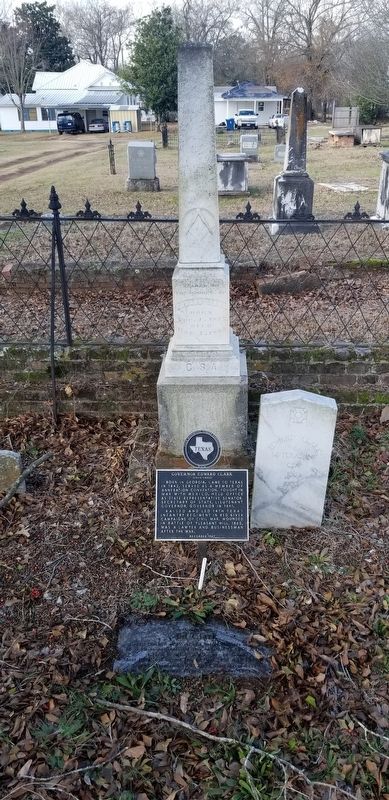 The Governor Edward Clark Gravestone and Marker image. Click for full size.
