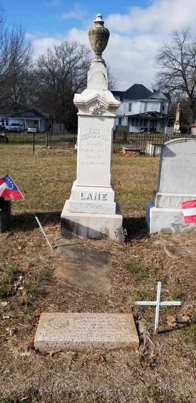 The Walter Paye Lane Gravestone and Marker image. Click for full size.