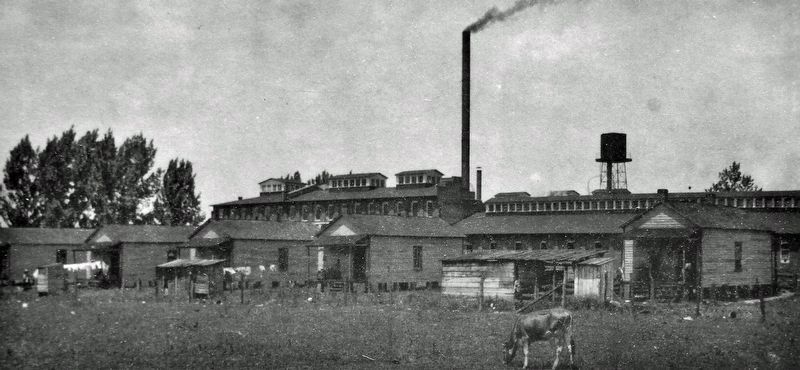 Marker detail: Roanoke Cotton Mill, 1911 image. Click for full size.