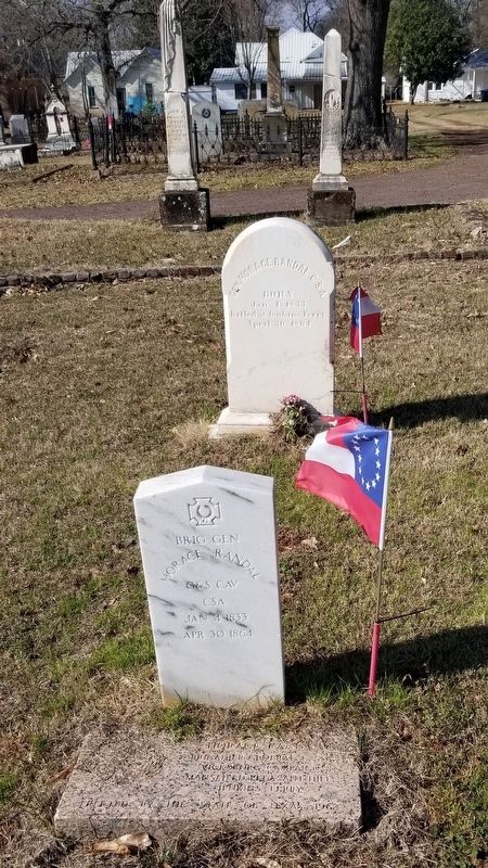 The Horace Randal Gravestone and Marker image. Click for full size.