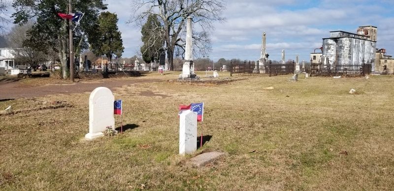 The view of the Horace Randal Gravestone and Marker in the cemetery image. Click for full size.