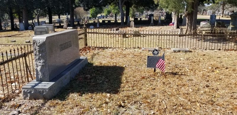 The Lt. Gen. George Perry Rains Marker and the Rains family plot. Click for full size. The Lt. Gen. George Perry Rains Marker and the Rains family plot image. Click for full size.