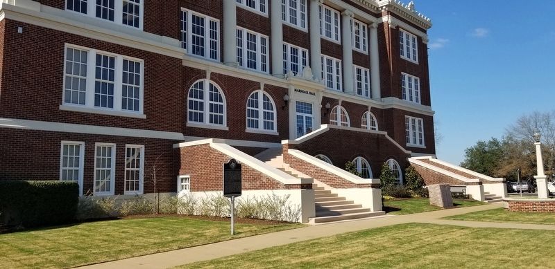 The view of the East Texas Baptist University and Marker. Click for full size. The view of the East Texas Baptist University and Marker image. Click for full size.
