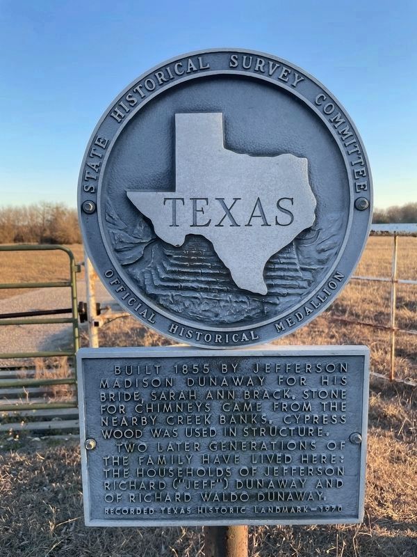 Jefferson Dunaway Home Marker. Click for full size. Jefferson Dunaway Home Marker image. Click for full size.