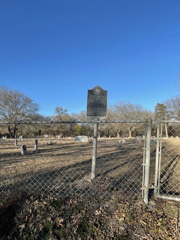 Oak Branch Cemetery Marker. Click for full size. Oak Branch Cemetery Marker image. Click for full size.