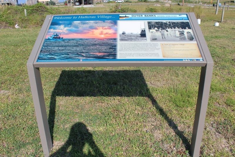 Welcome to Hatteras Village Marker image. Click for full size.