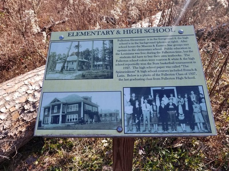 Elementary and High School Marker. Click for full size. Elementary and High School Marker image. Click for full size.