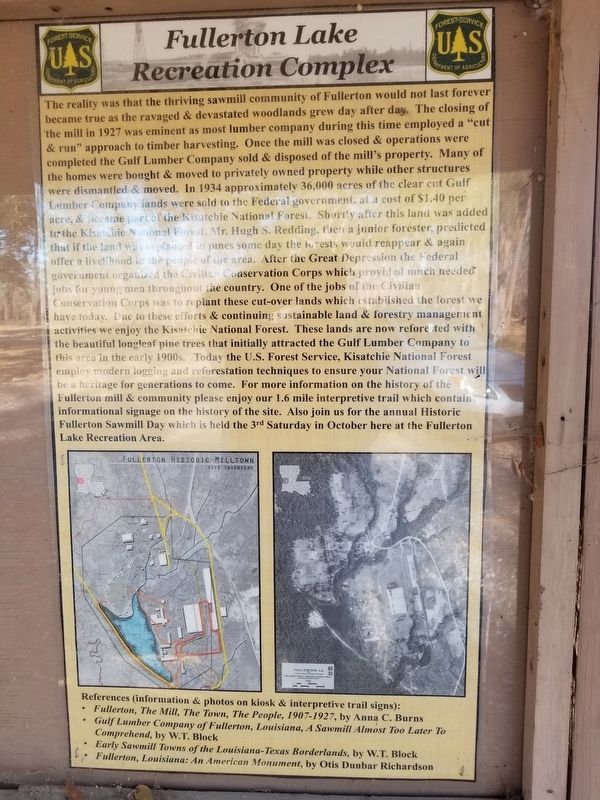 Fullerton, Louisiana Marker. Click for full size. Fullerton, Louisiana Marker image. Click for full size.