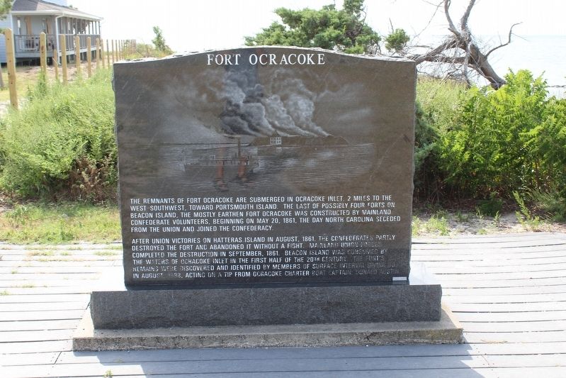 Fort Ocracoke Marker image. Click for full size.