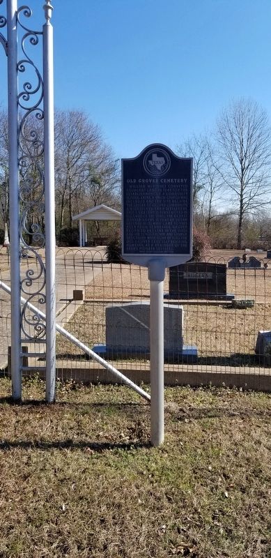 Old Grover Cemetery Marker image. Click for full size.