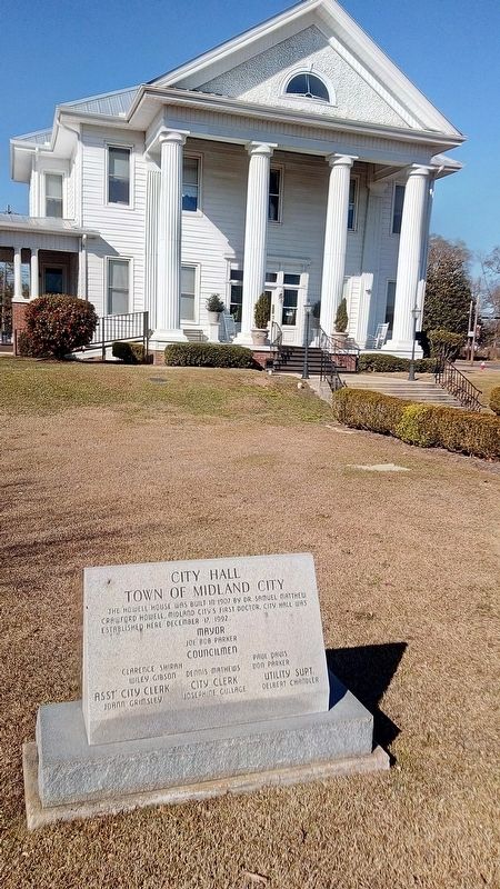 City Hall Town of Midland City Marker image. Click for full size.