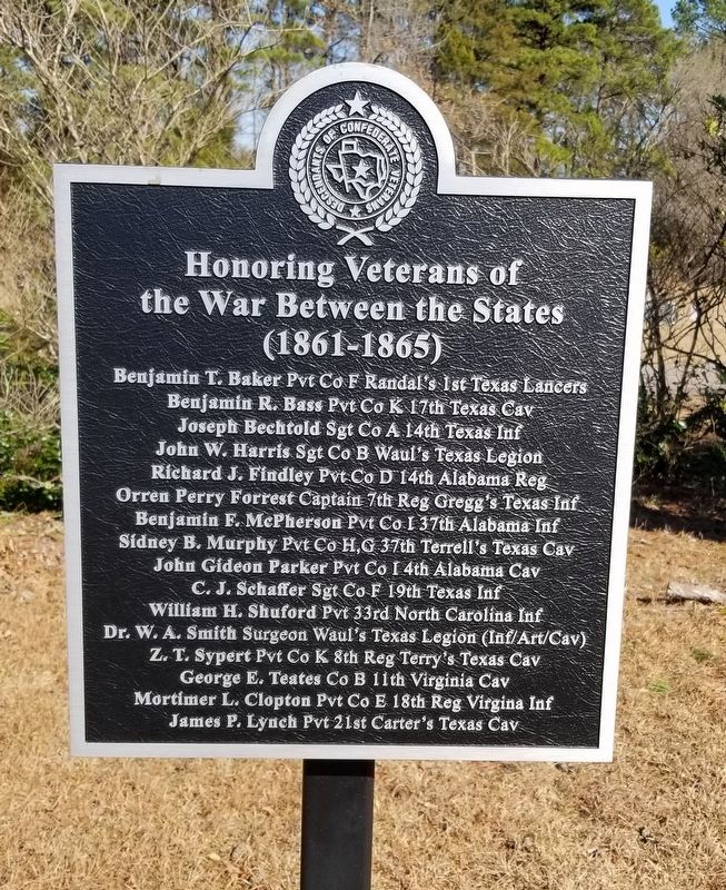 Honoring Veterans of the War Between the States Marker. Click for full size. Honoring Veterans of the War Between the States Marker image. Click for full size.