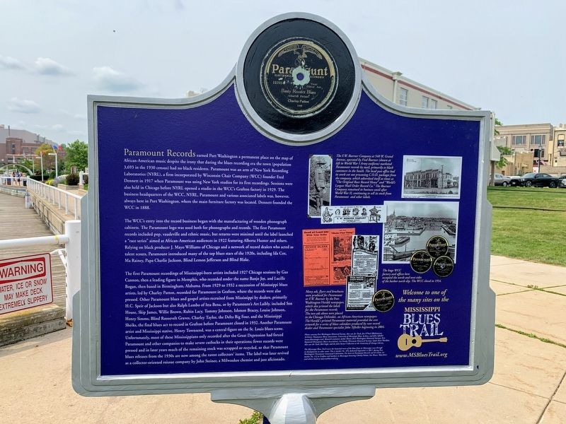 Paramount Records & F.W. Boerner Company Marker. Click for full size. Paramount Records & F.W. Boerner Company Marker image. Click for full size.