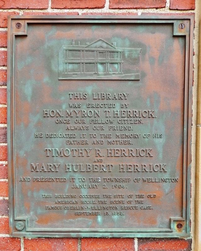 Herrick Memorial Library Marker image. Click for full size.