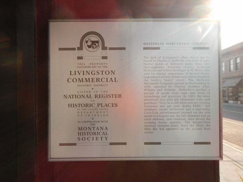 Hefferlin Mercantile Company Marker image. Click for full size.