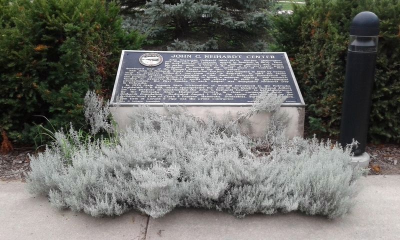 John G. Neihardt Center Marker. Click for full size. John G. Neihardt Center Marker image. Click for full size.