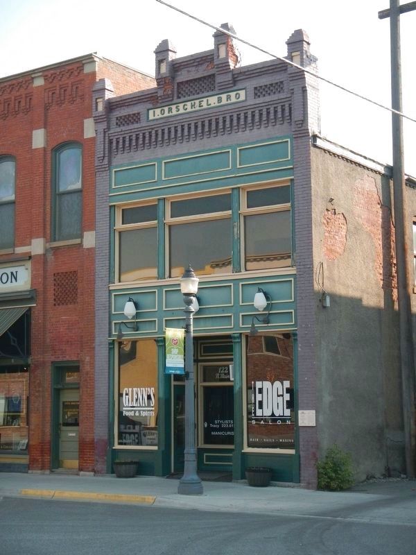 I. Orschel and Bro. Building and Marker. Click for full size. I. Orschel and Bro. Building and Marker image. Click for full size.