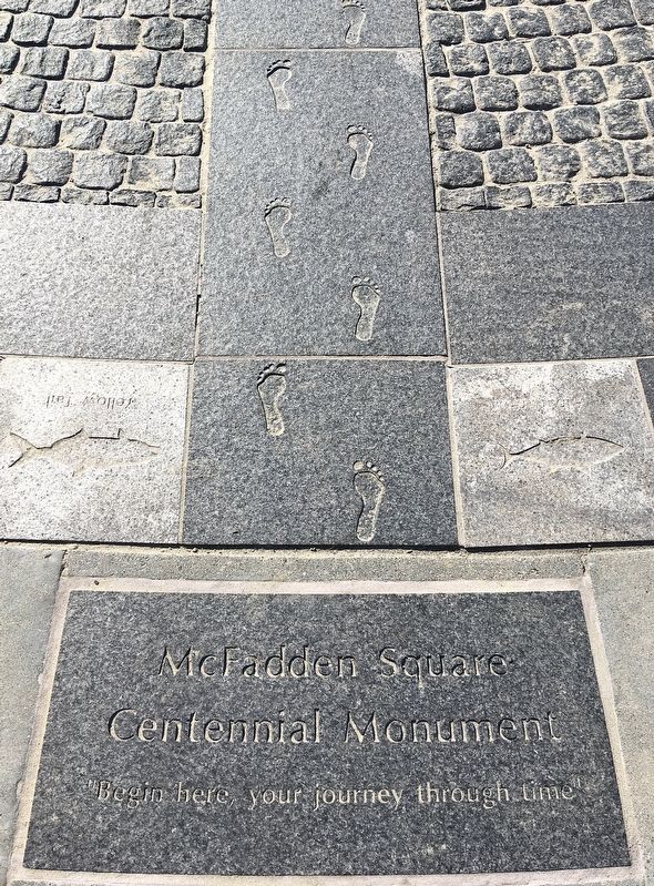 McFadden Square Centennial Marker image. Click for full size.