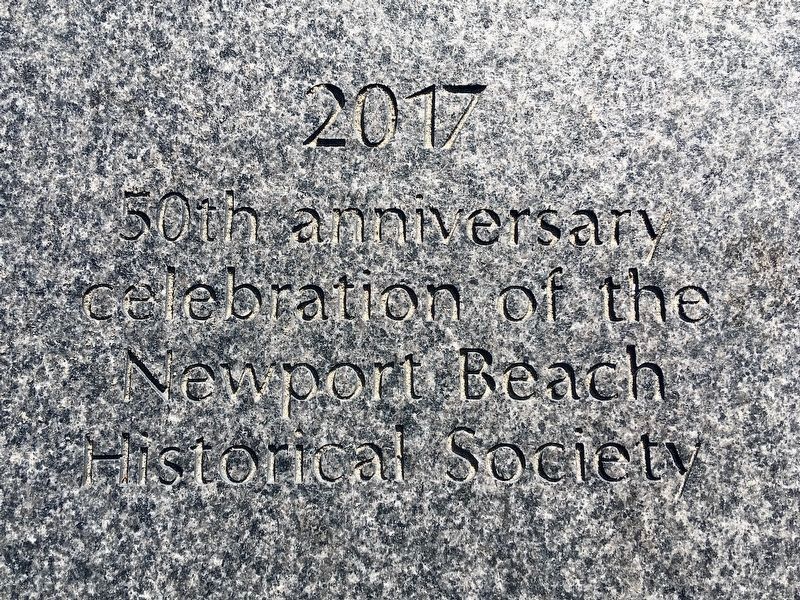 2017 - 50th Anniversary of Newport Beach Historical Society image. Click for full size.