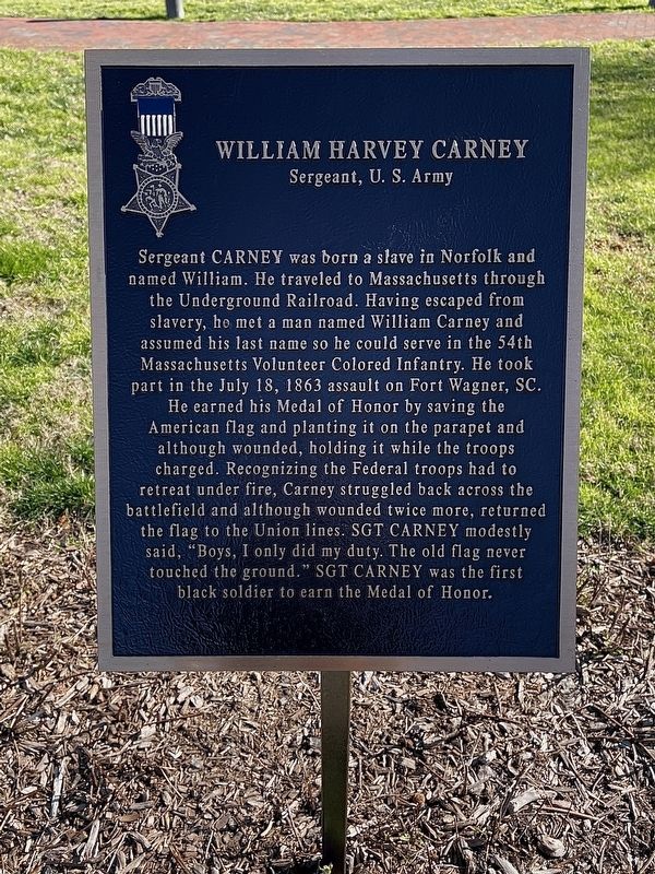 William Harvey Carney Marker image. Click for full size.