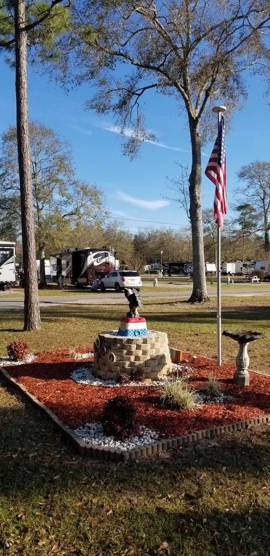 The view of the Veterans Memorial from the KOA campground image. Click for full size.