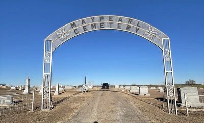 Maypearl Cemetery Entrance. Click for full size. Maypearl Cemetery Entrance image. Click for full size.