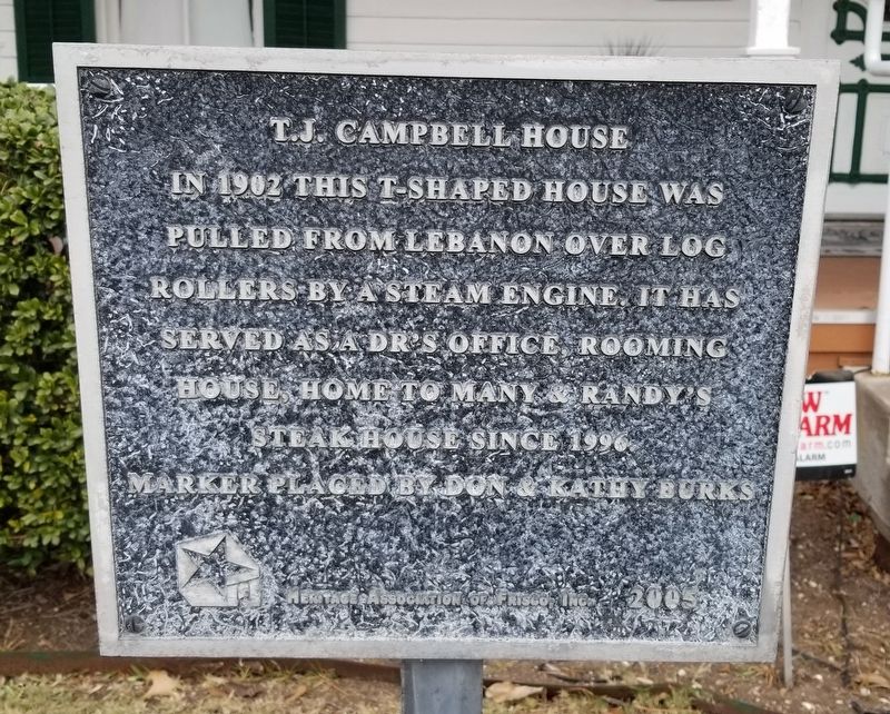 T.J. Campbell House Marker image. Click for full size.