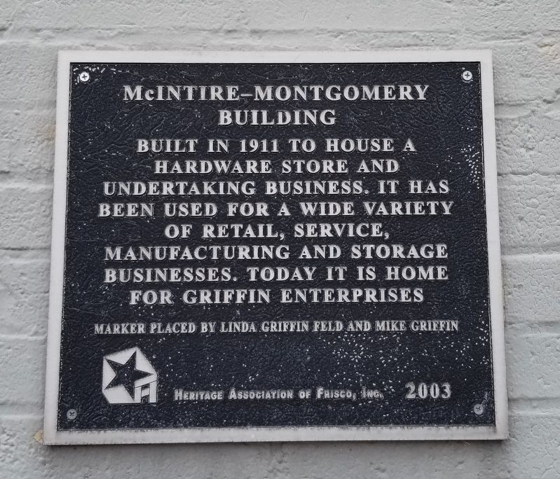 McIntire-Montgomery Building Marker image. Click for full size.