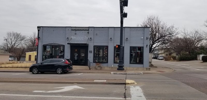 The view of the Carpenter Bros. Ford Dealership Marker from the street. Click for full size. The view of the Carpenter Bros. Ford Dealership Marker from the street image. Click for full size.