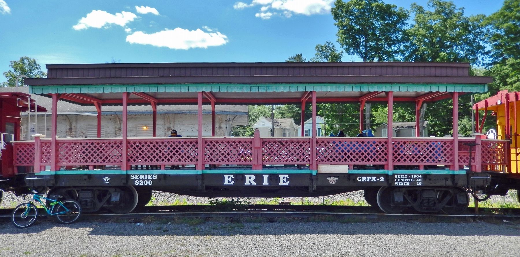 Erie 40' Flatcar #8200 image. Click for full size.