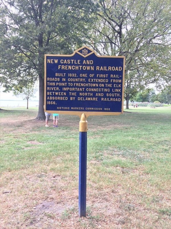 New Castle and Frenchtown Railroad Marker image. Click for full size.