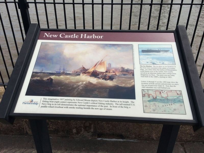 New Castle Harbor Marker image. Click for full size.