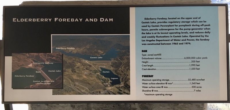 Castaic Powerplant Marker image. Click for full size.