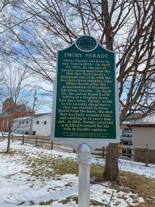 Emory Parady Marker. Click for full size. Emory Parady Marker image. Click for full size.