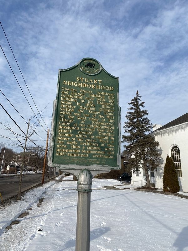 Stuart Neighborhood Marker. Click for full size. Stuart Neighborhood Marker image. Click for full size.