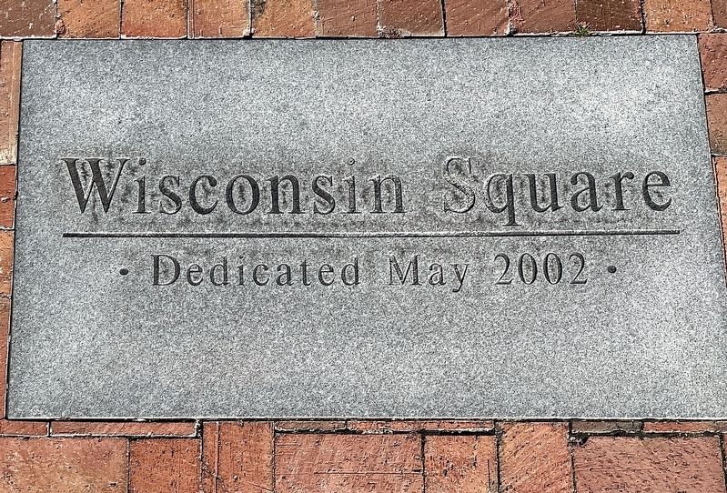 Wisconsin Square Stone Marker. Click for full size. Wisconsin Square Stone Marker image. Click for full size.
