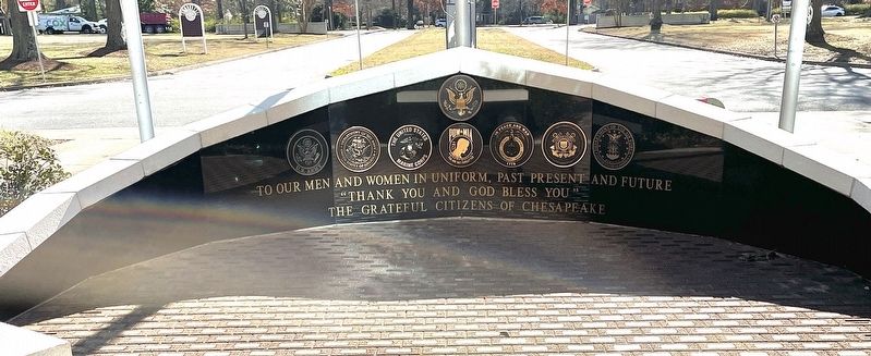 Chesapeake Veterans Memorial image. Click for full size.