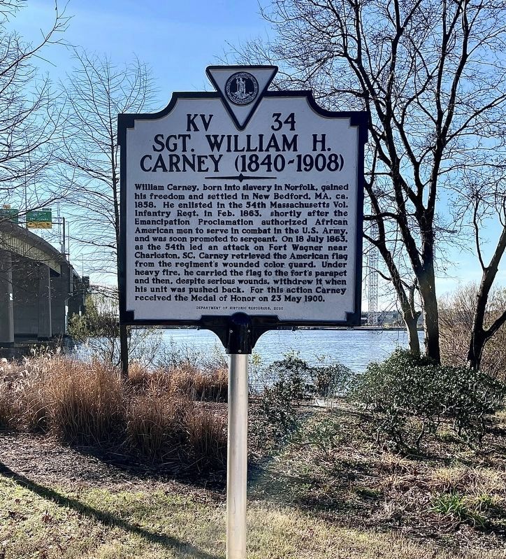 Sgt. William H. Carney Marker image. Click for full size.