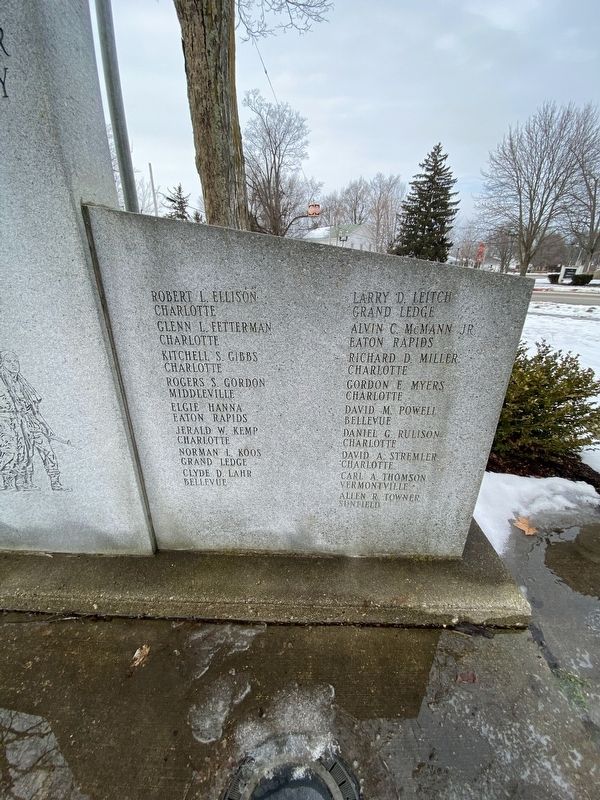 Eaton and Barry Counties Vietnam Memorial. Click for full size. Eaton and Barry Counties Vietnam Memorial image. Click for full size.