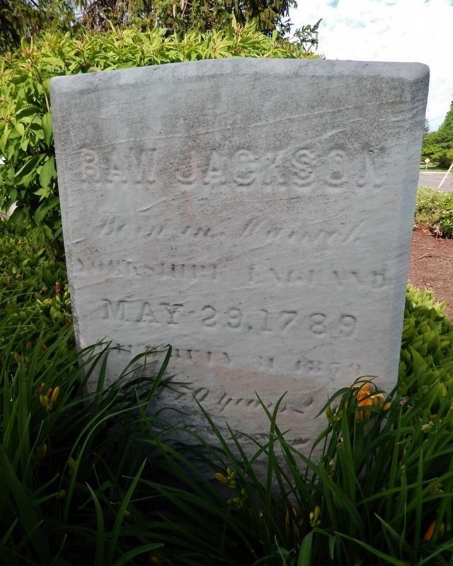 Raw Jackson Headstone image. Click for full size.